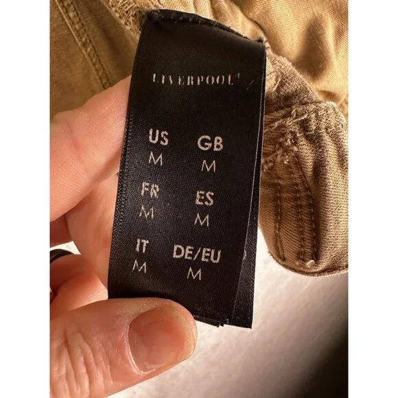 Liverpool Women's Classic Stretch Denim Jean Jacket  Biscuit Tan Medium Fall - Picture 3 of 6